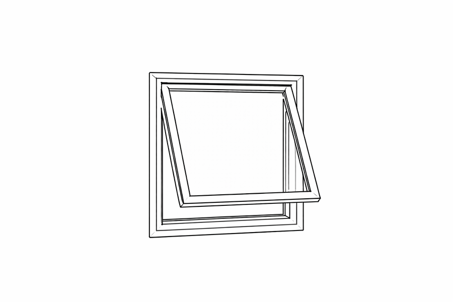 Överhängda fönster