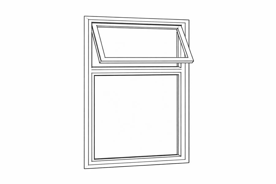 Överhängda fönster